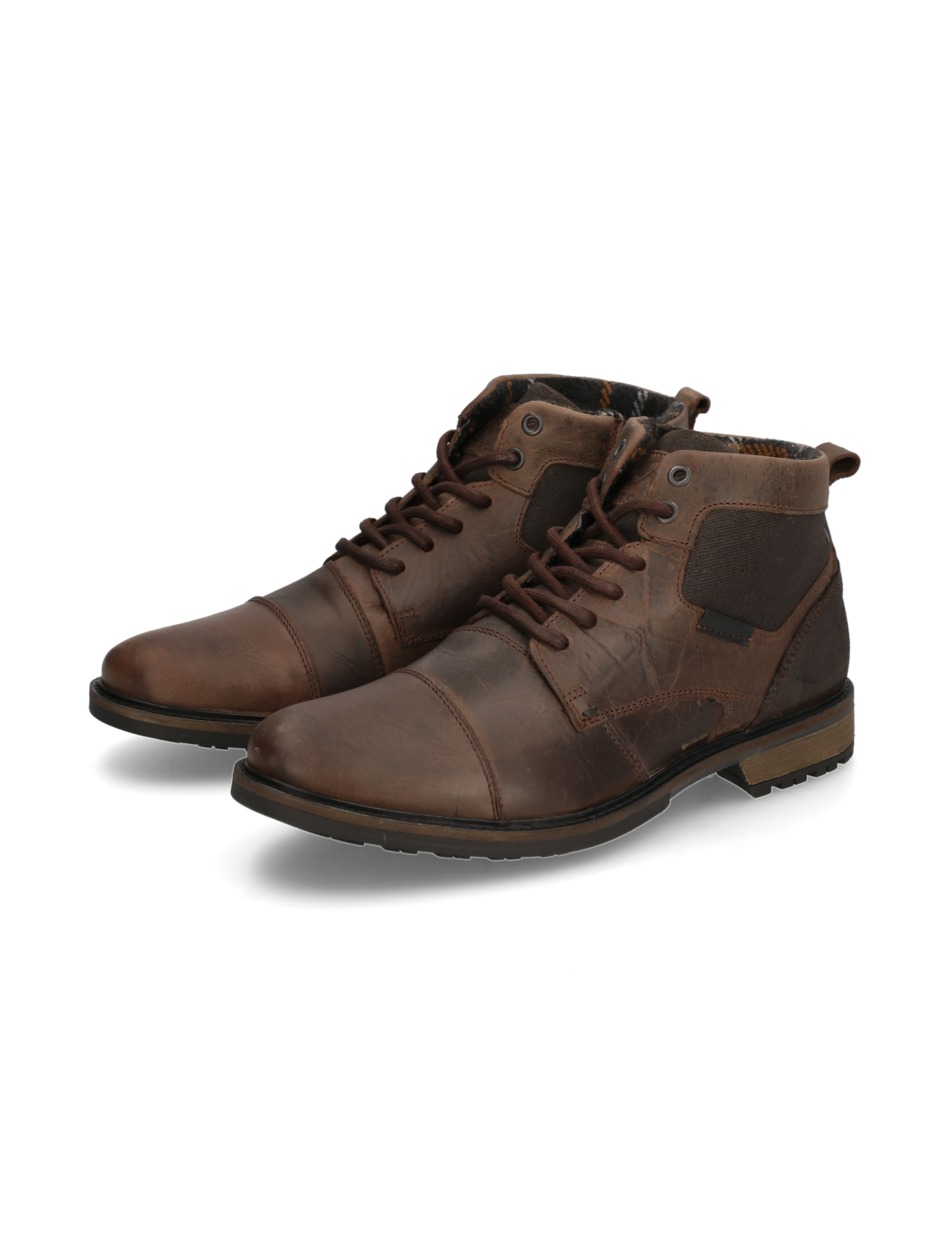 Lederkombination Boot