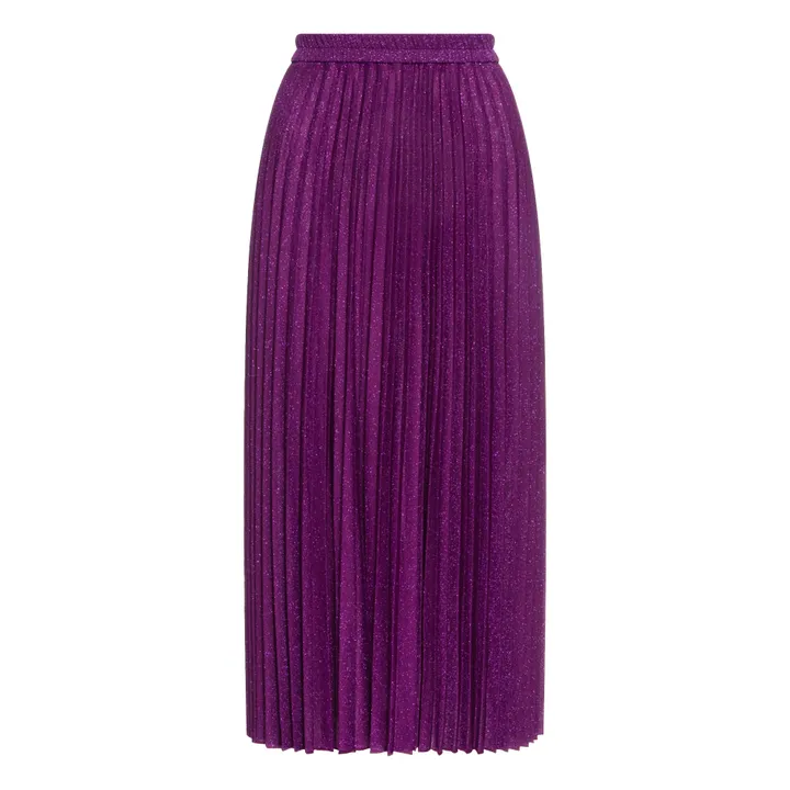 Momoni Jupe Emi Métallisée | Violet