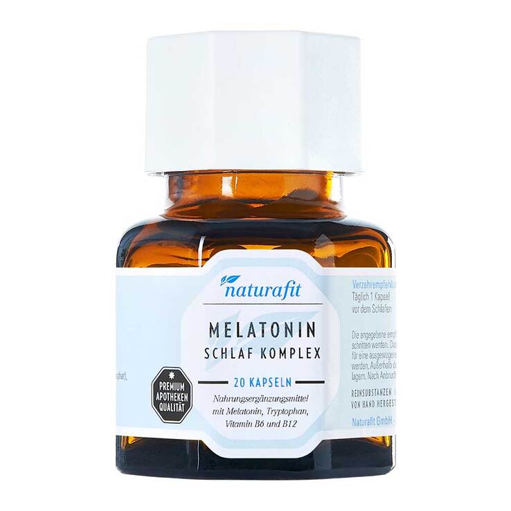 Naturafit Melatonin Schlaf Komplex Kapseln, 20 St
