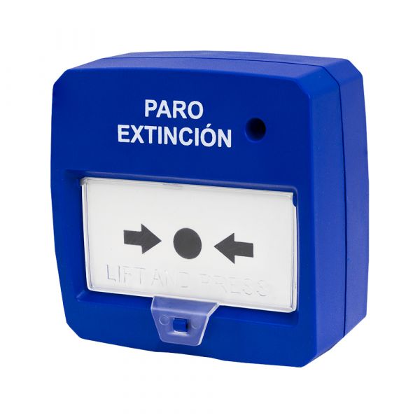 Dmtech Botão de Alarme de Incêndio Rearmável C/ LED (azul) - DMT-D9000-MCP-B