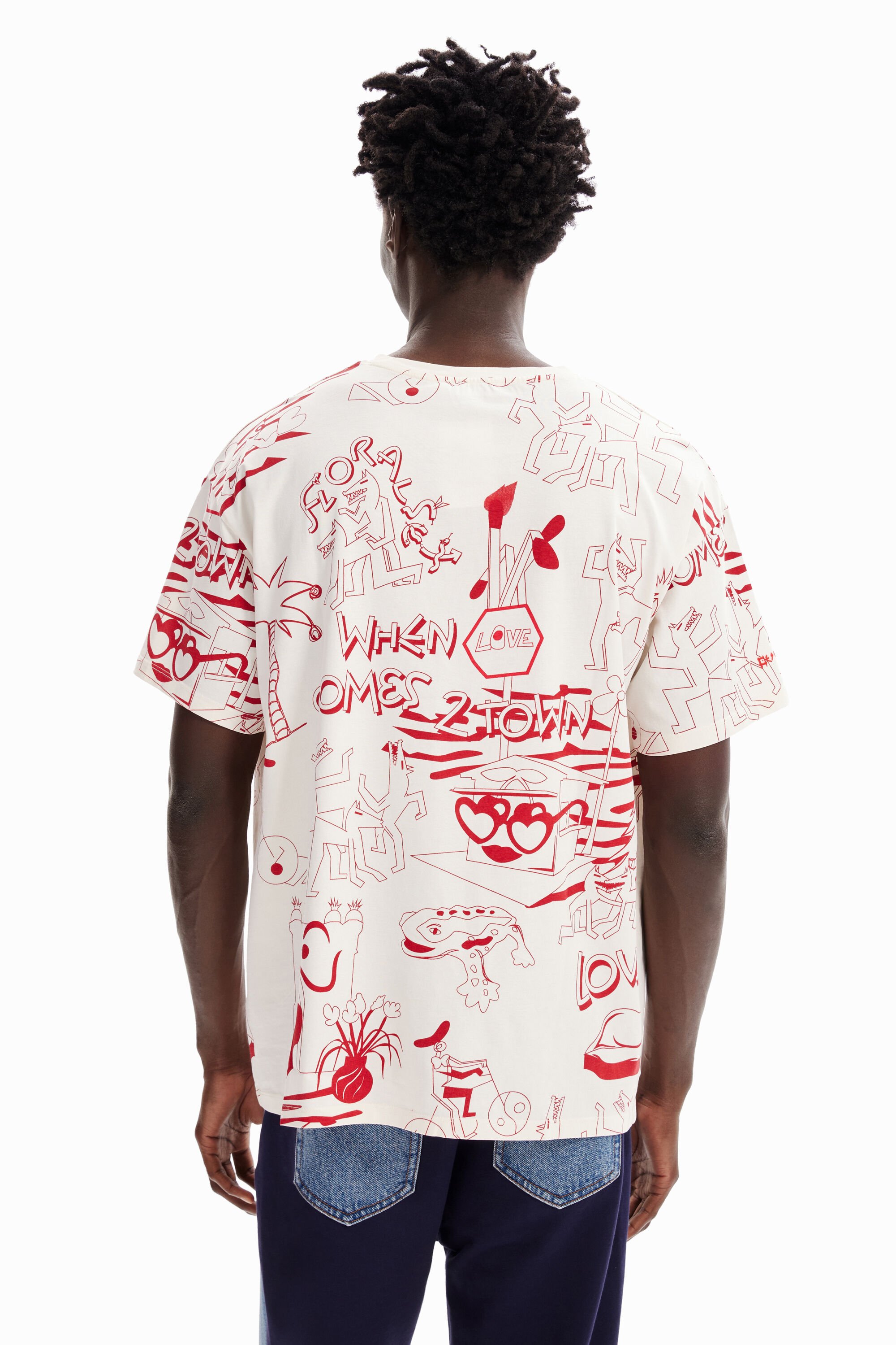 T-shirt oversize imprimé