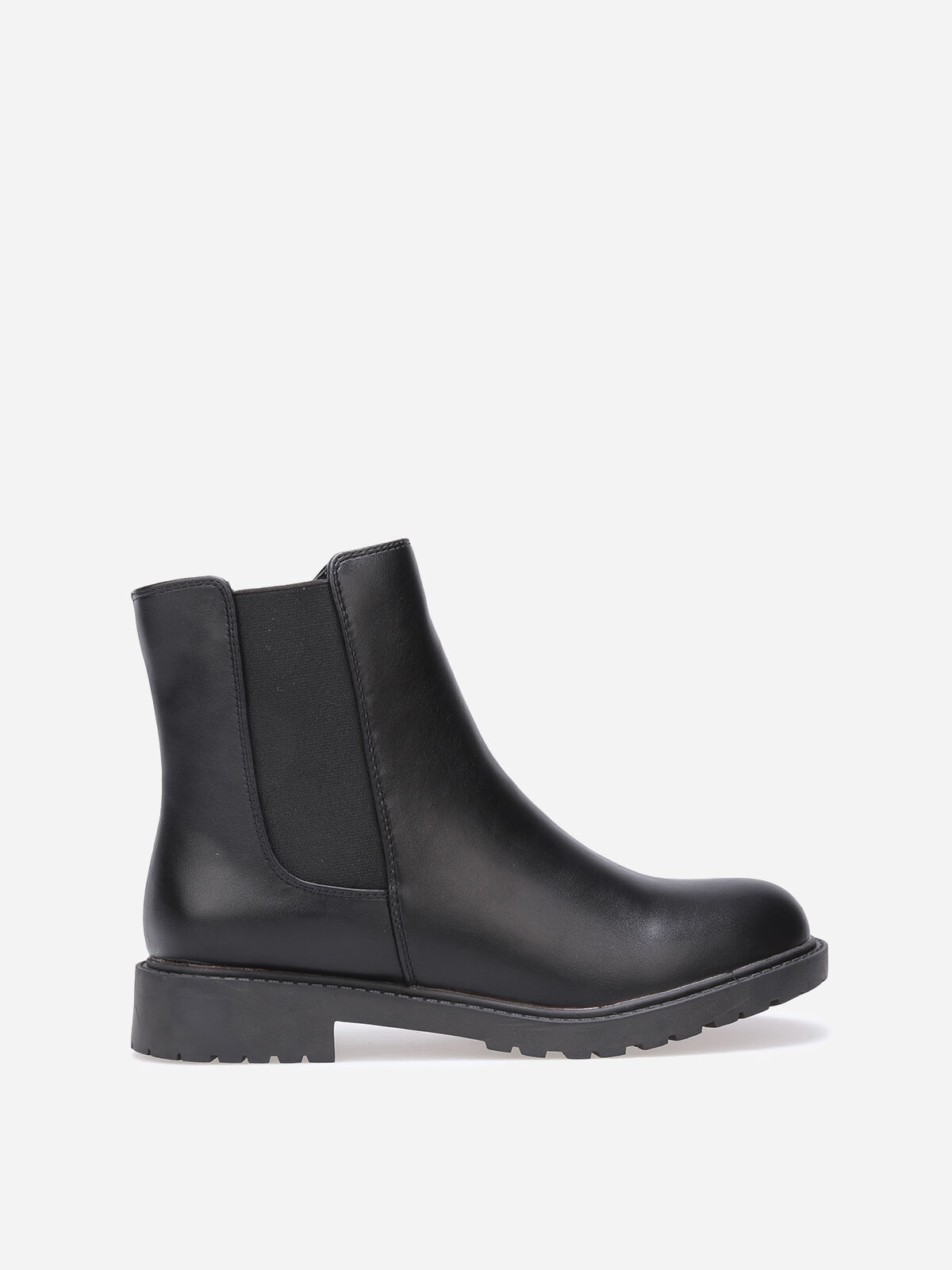 Chelsea basiques en simili- Noir