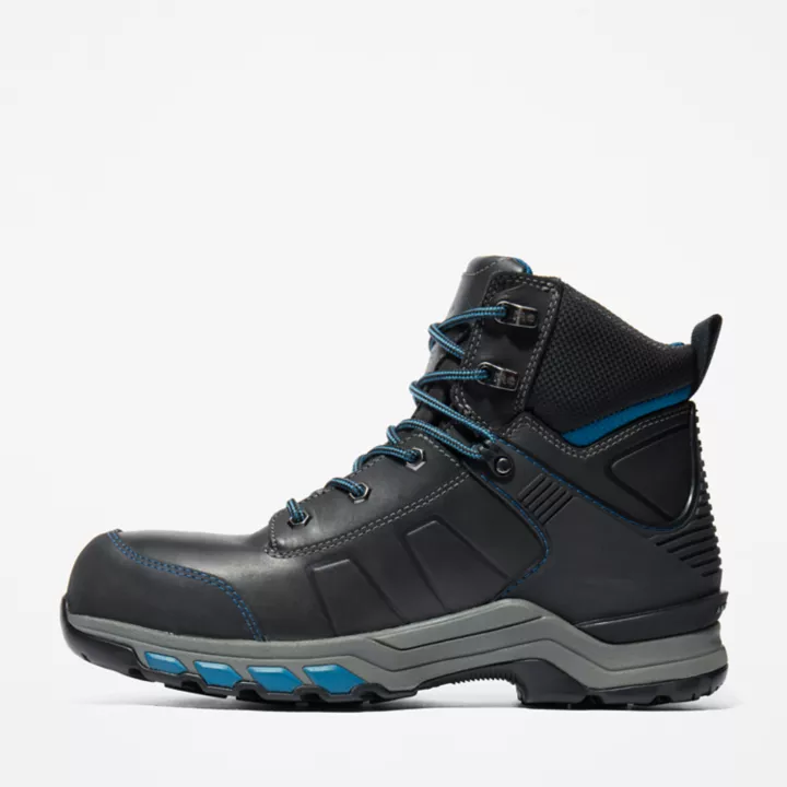 6-inch Boot de travail à embout de sécurité en composites Timberland PRO Hypercharge pour homme en noir/bleu