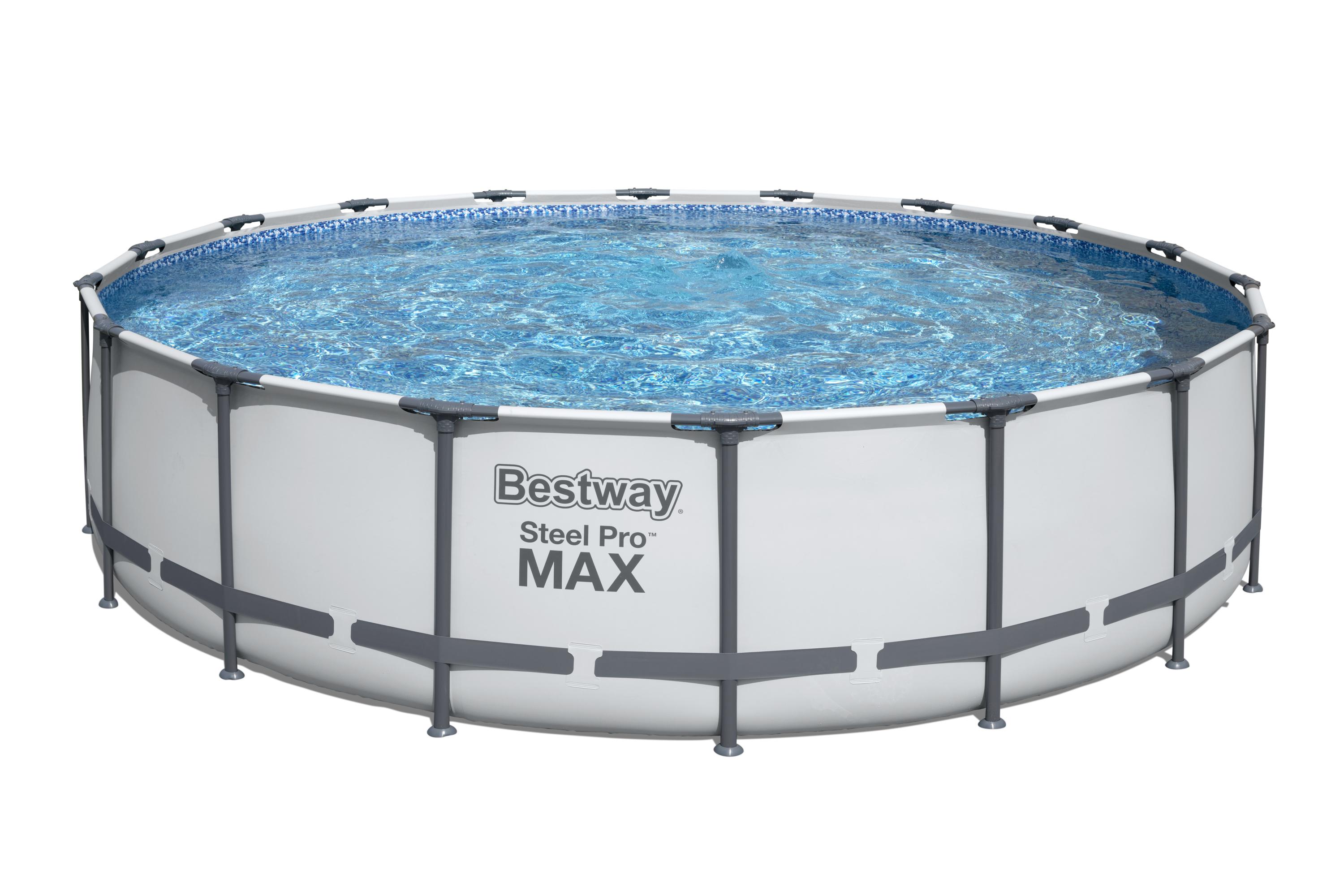 Bestway Pool Komplett-Set hellgrau 549 x 122 cm