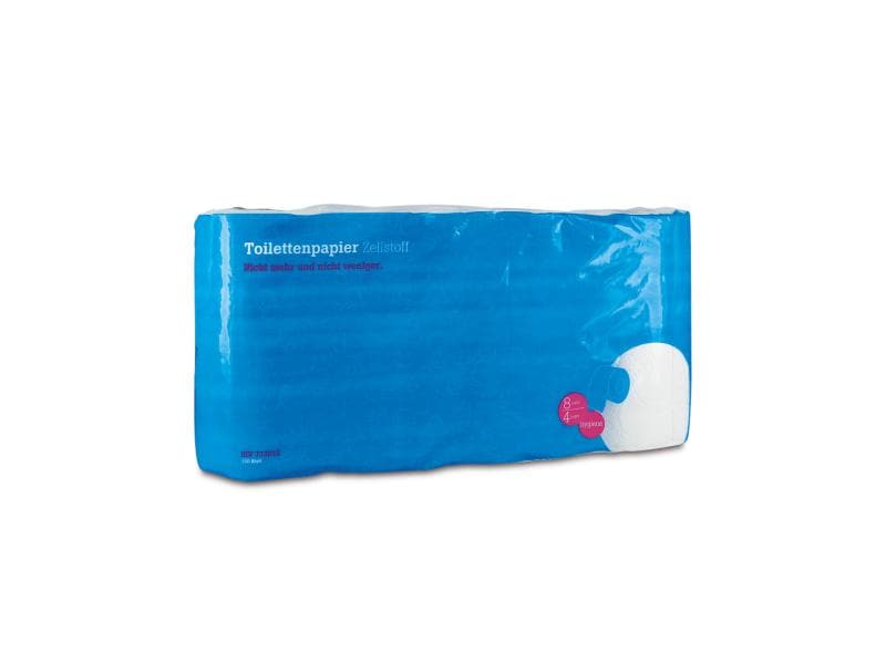 Hartmann Toilettenpapier Zellstoff 8 Rollen, 3-lagig WC-Papier