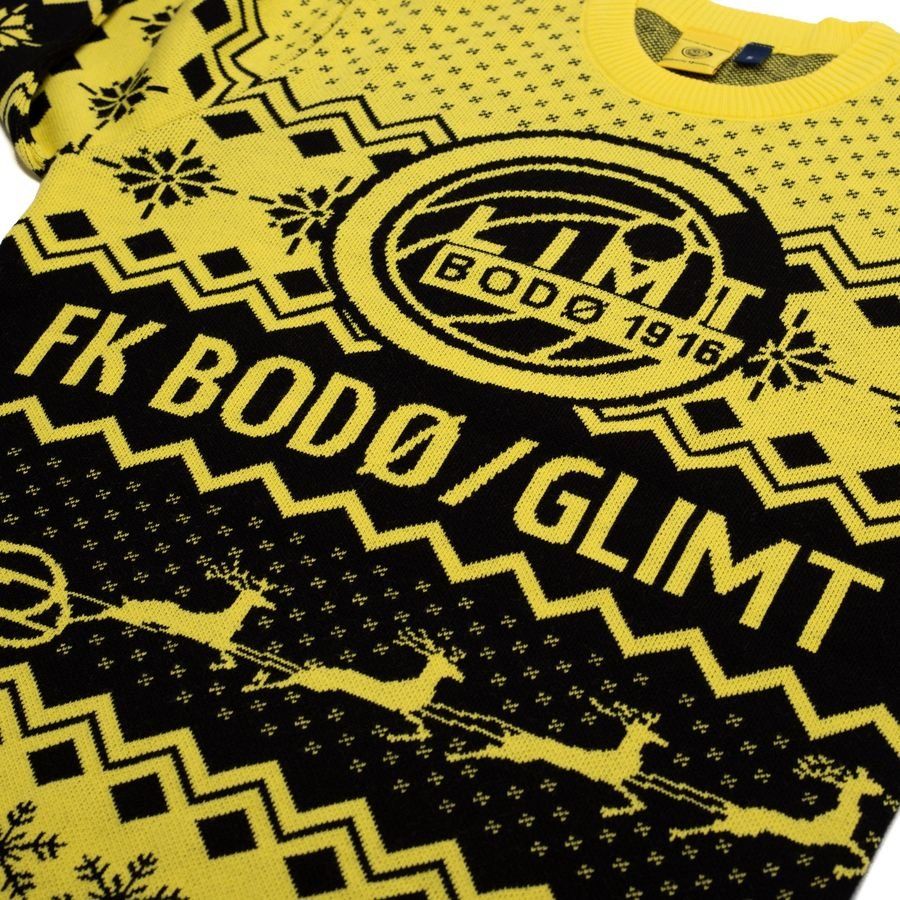 FK Bodø/Glimt Pull de Noël - Jaune/Noir Enfant