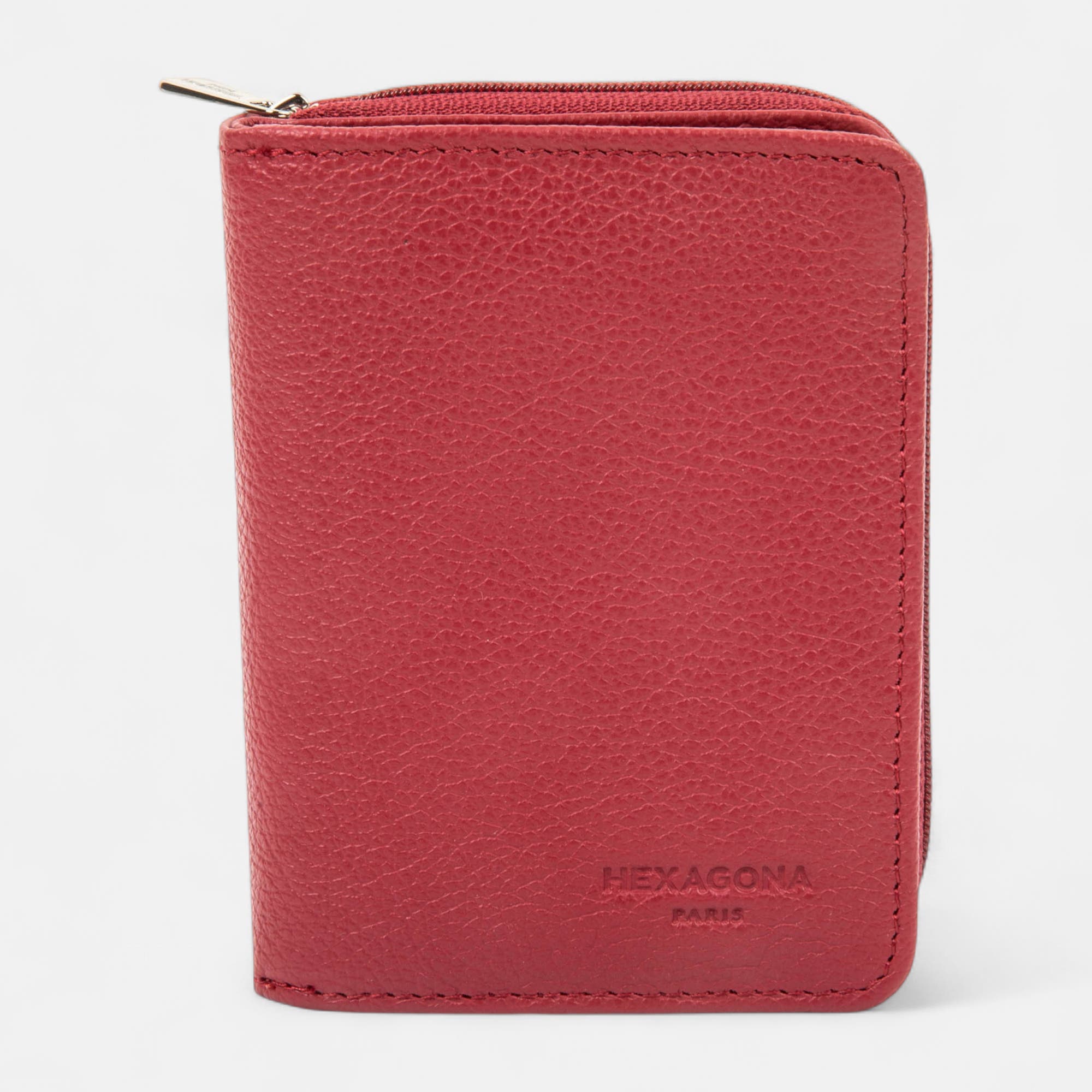 Petite maroquinerie en cuir rouge