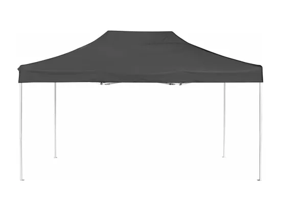 Tente de réception pliable Aluminium 4,5x3 m Anthracite