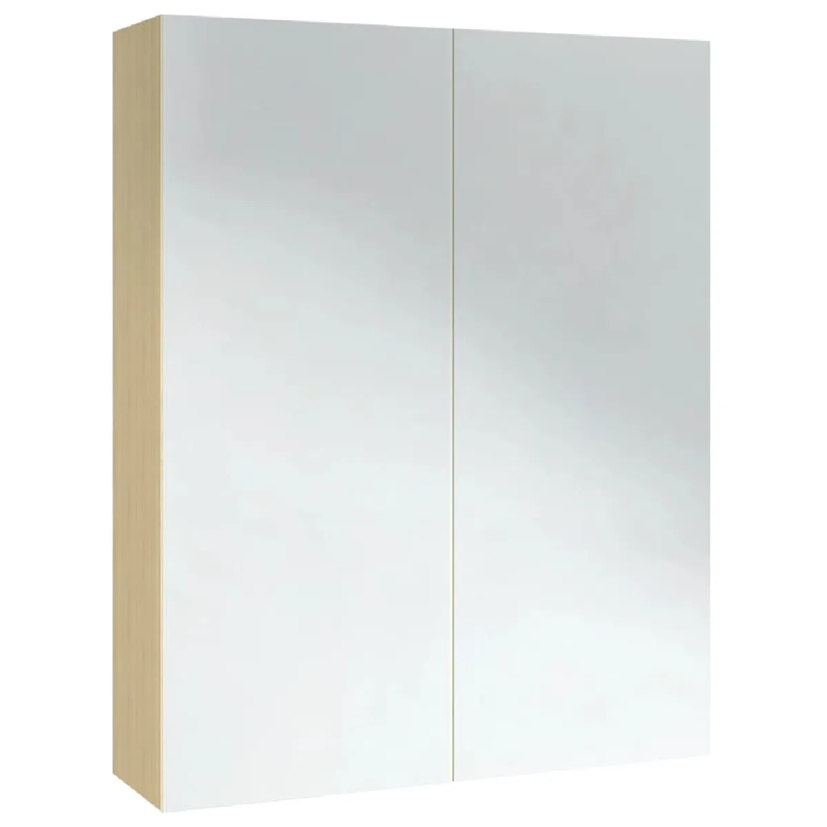 VidaXL Armoire à miroir - Blanc et Chêne