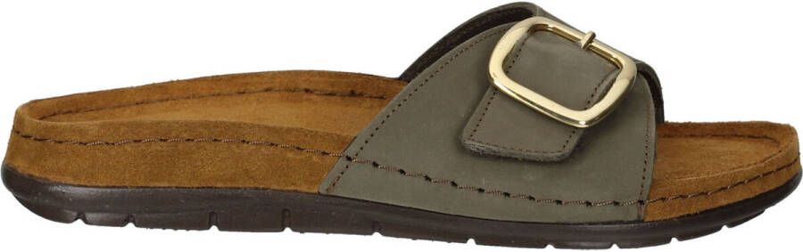 Rohde Dames EASYS N41 Eenbands Sandalen 5875 61 Olive Khaki