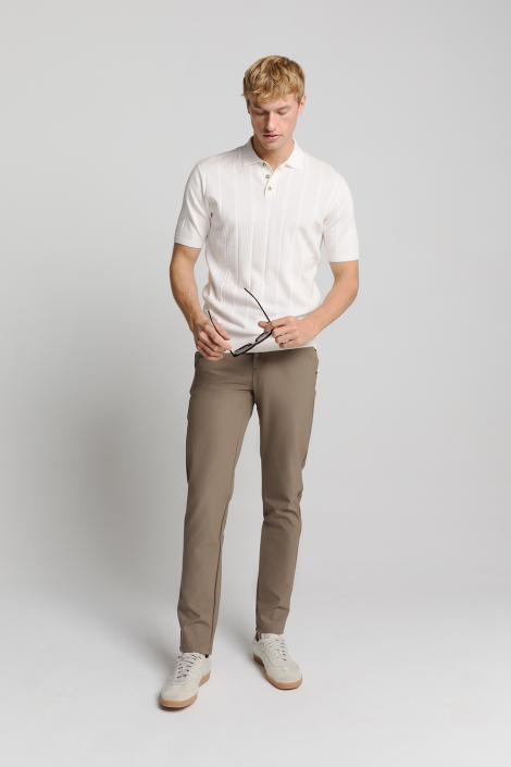 NO-EXCESS witte heren polo