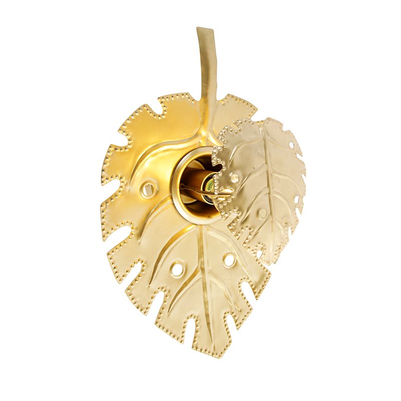 Design wandlamp antiek goud - Carballo