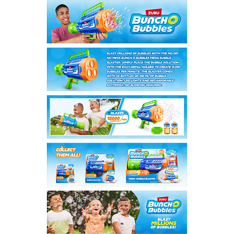 Zuru Bunch O Bubbles Mega Bubble Blaster boblepistol