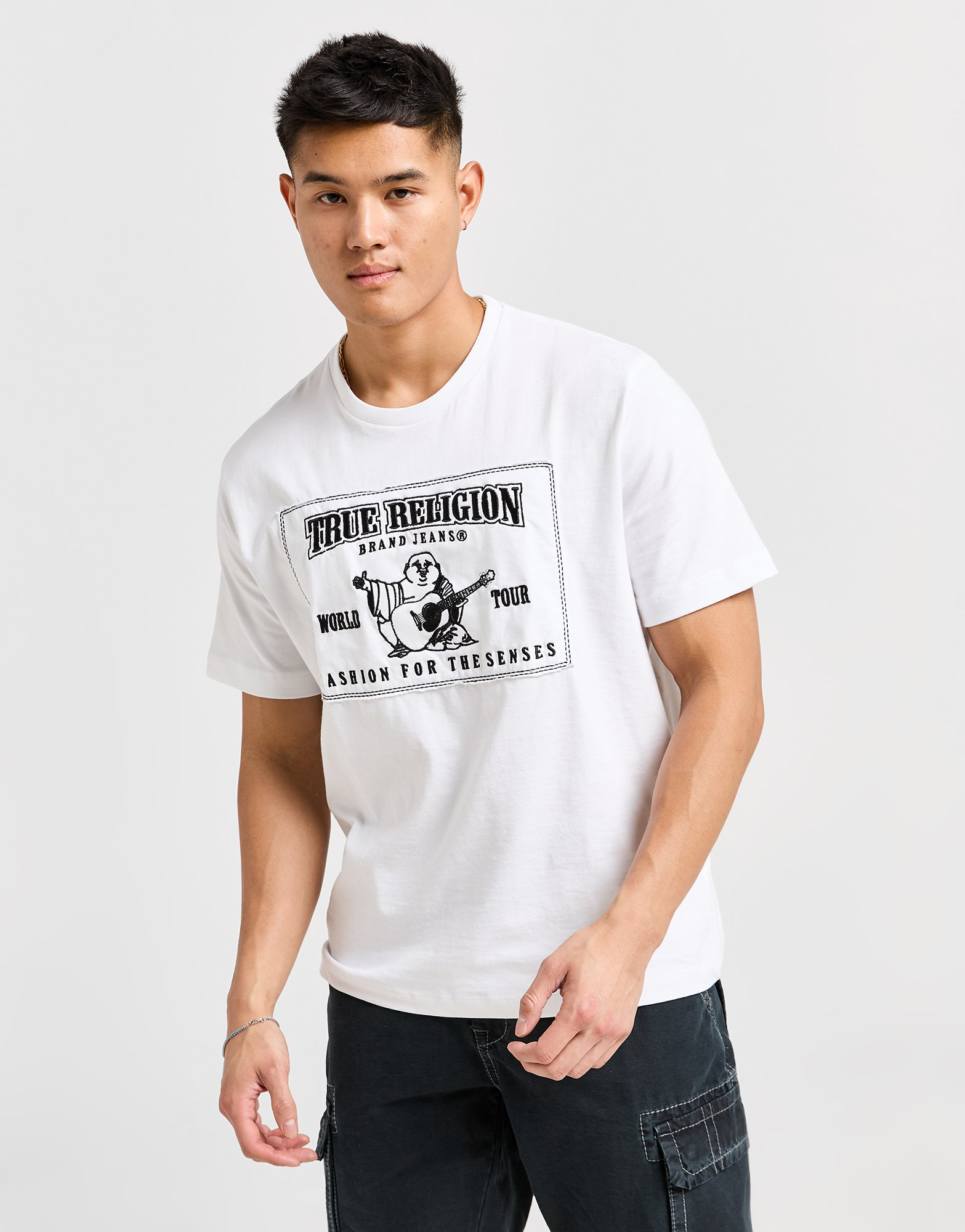True Religion T-shirt Applique Homme