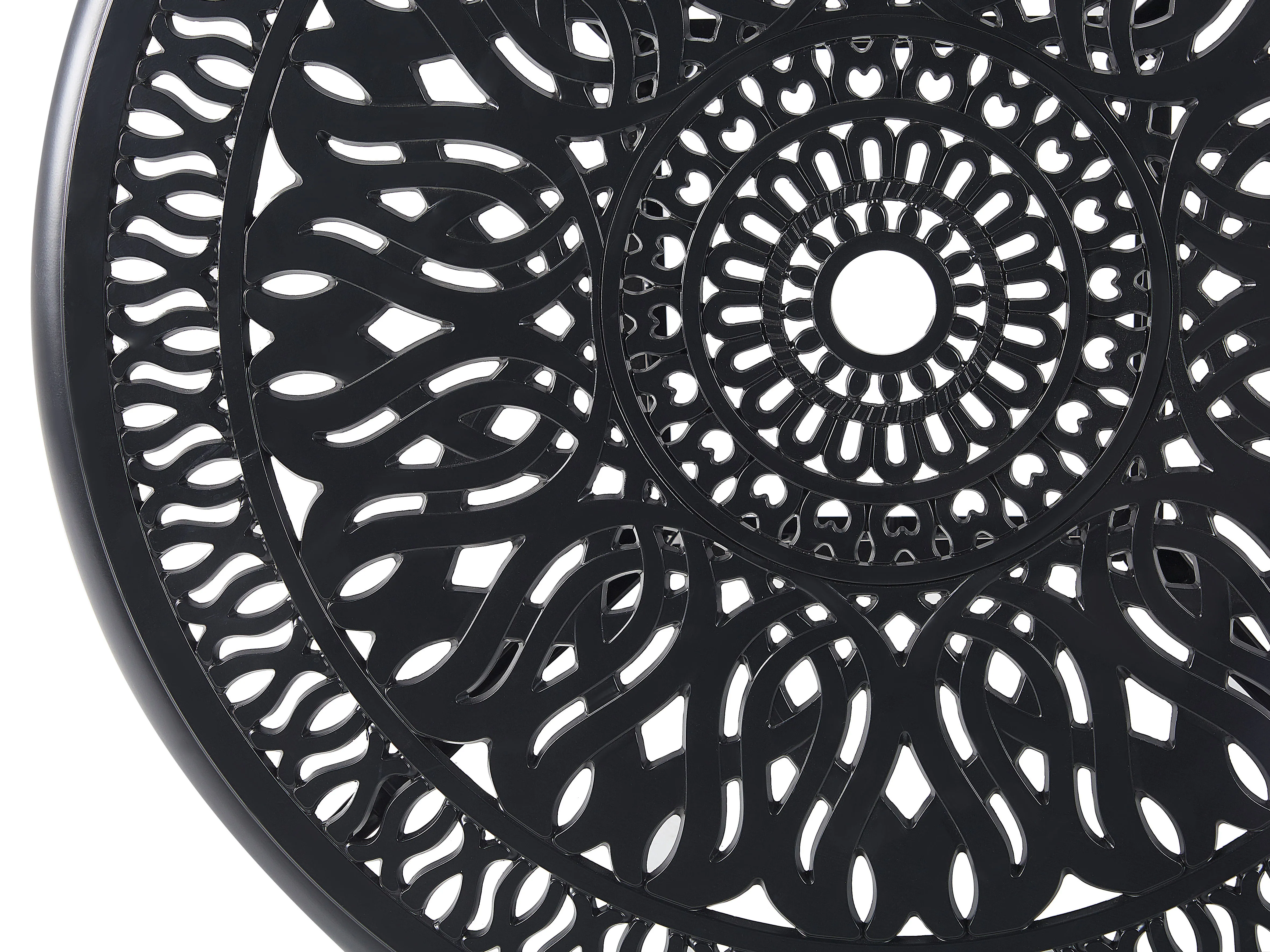 Bistrotafel ANCONA 90 cm 90 cm Metaal Zwart