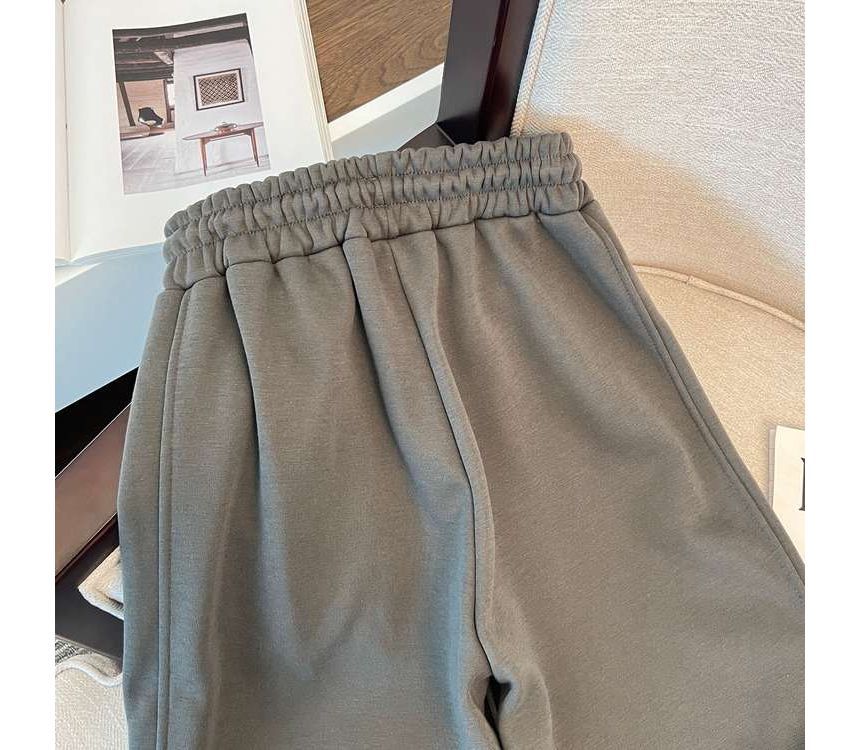 Maisee - Effen joggingbroek met elastische taille