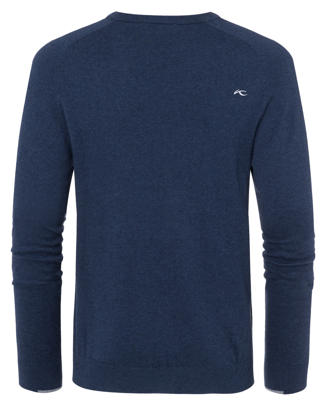 Kirk V-Neck Pullover Herre Atlanta Blue Melange
