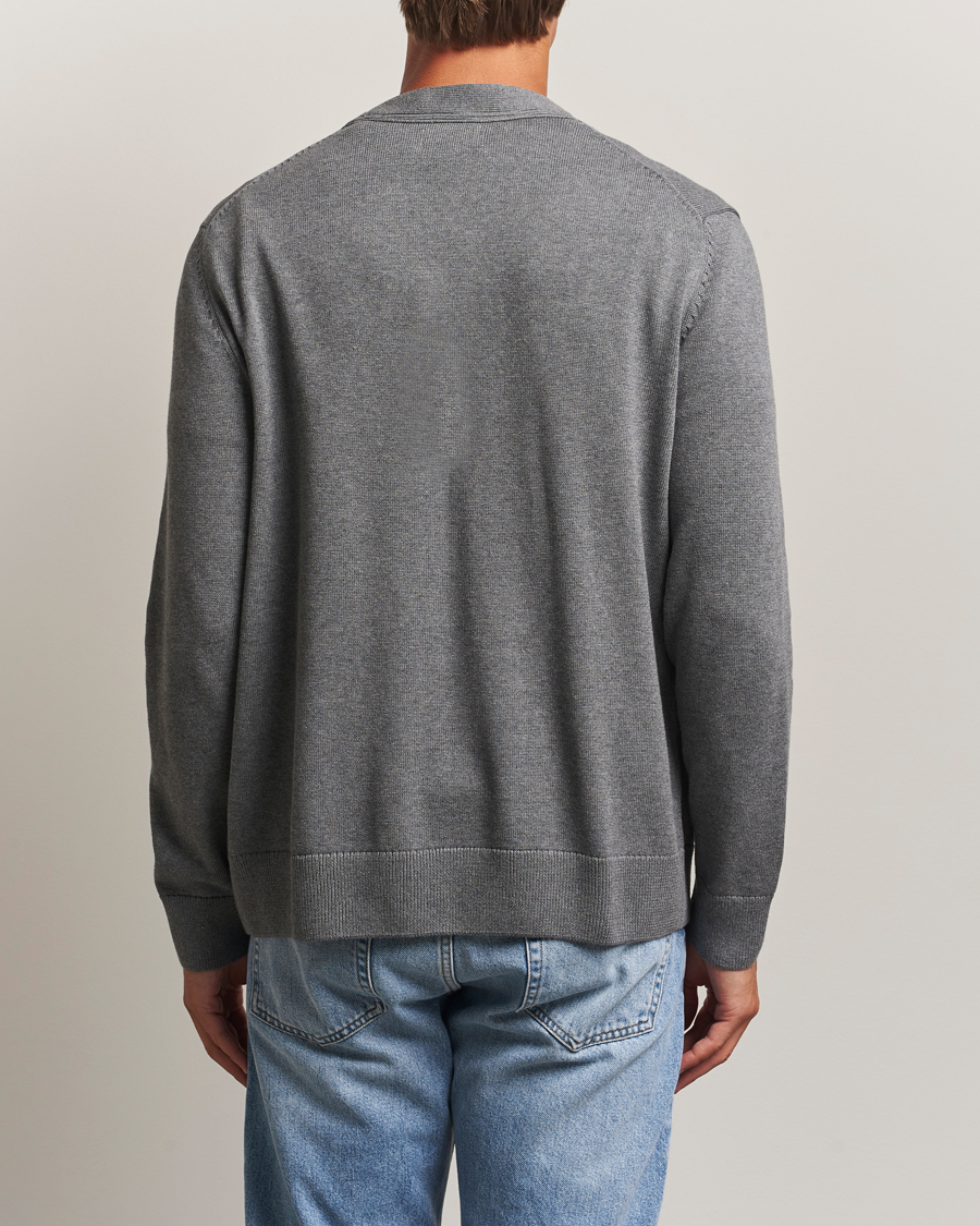 GANT Casual Cotton Cardigan Dark Grey Melange