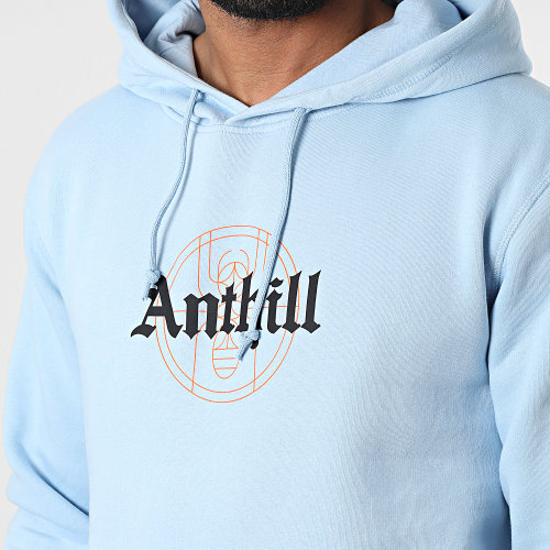 Sweat Capuche Gothic Bleu Clair