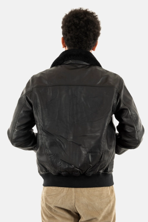Blousons cuir schott lcpilotlamb black