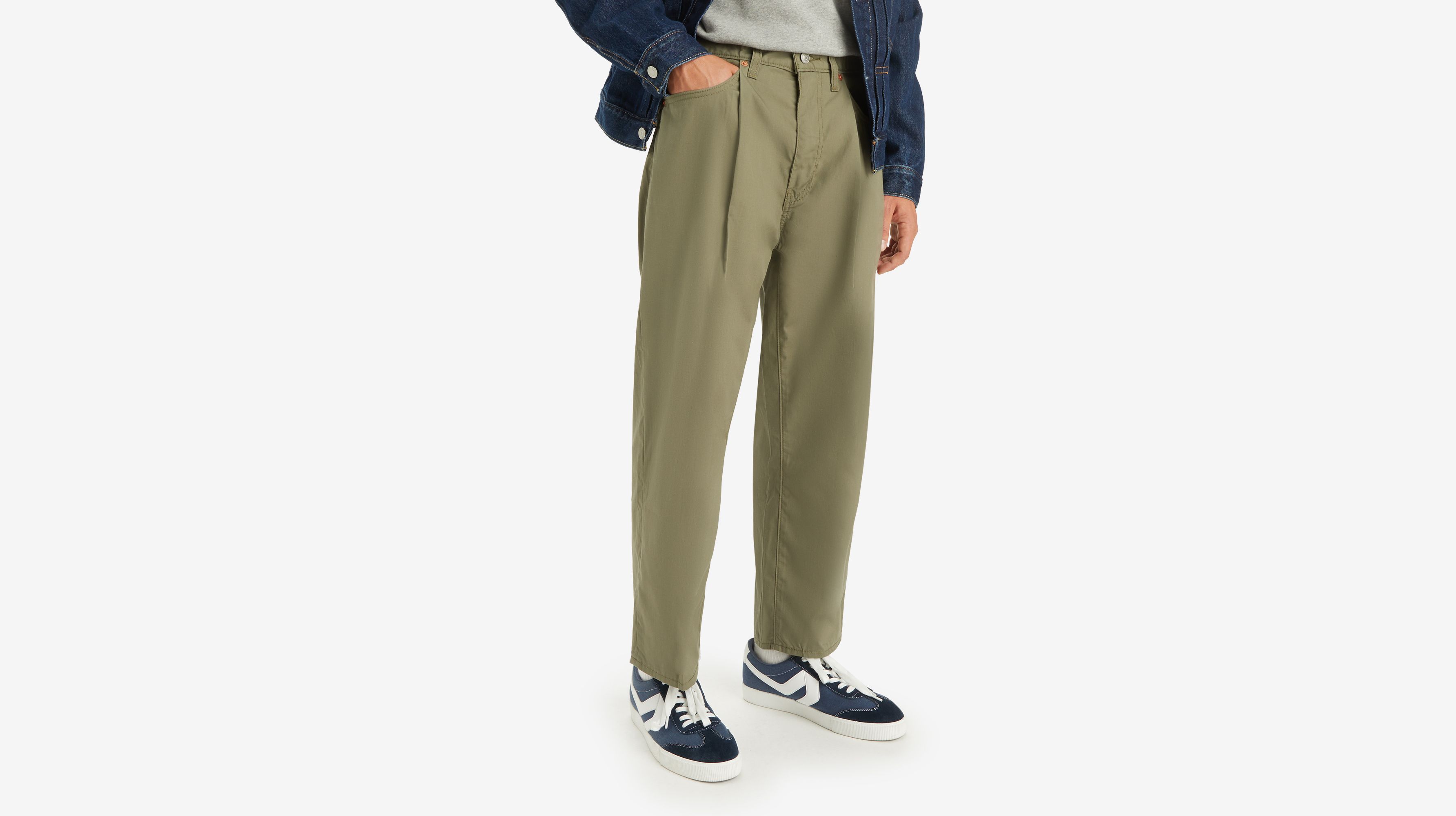 Pantalon crop à pinces 568™ Stay Loose Lightweight - Smokey Olive Lightweight - Gris
