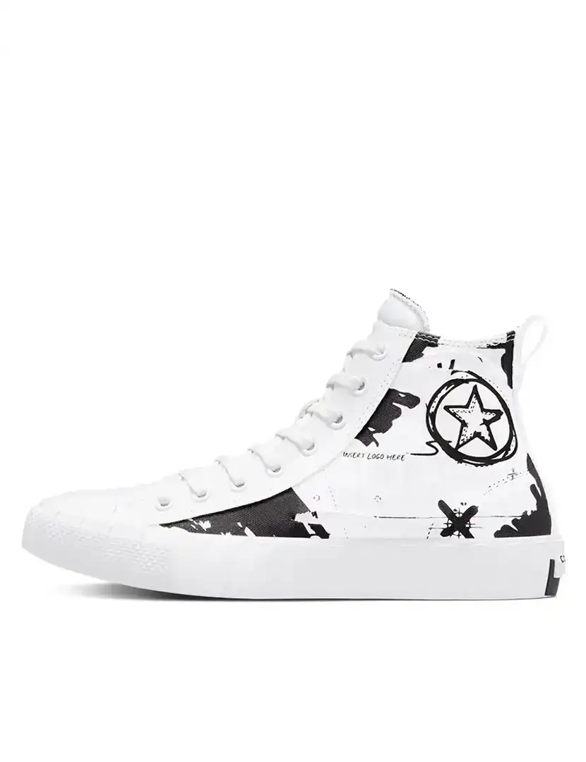 Converse UNT1TL3D Script Print White