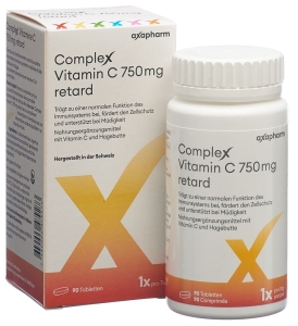 COMPLEX Vitamin C retard Tabletten 750 mg Dose, 90 Stück