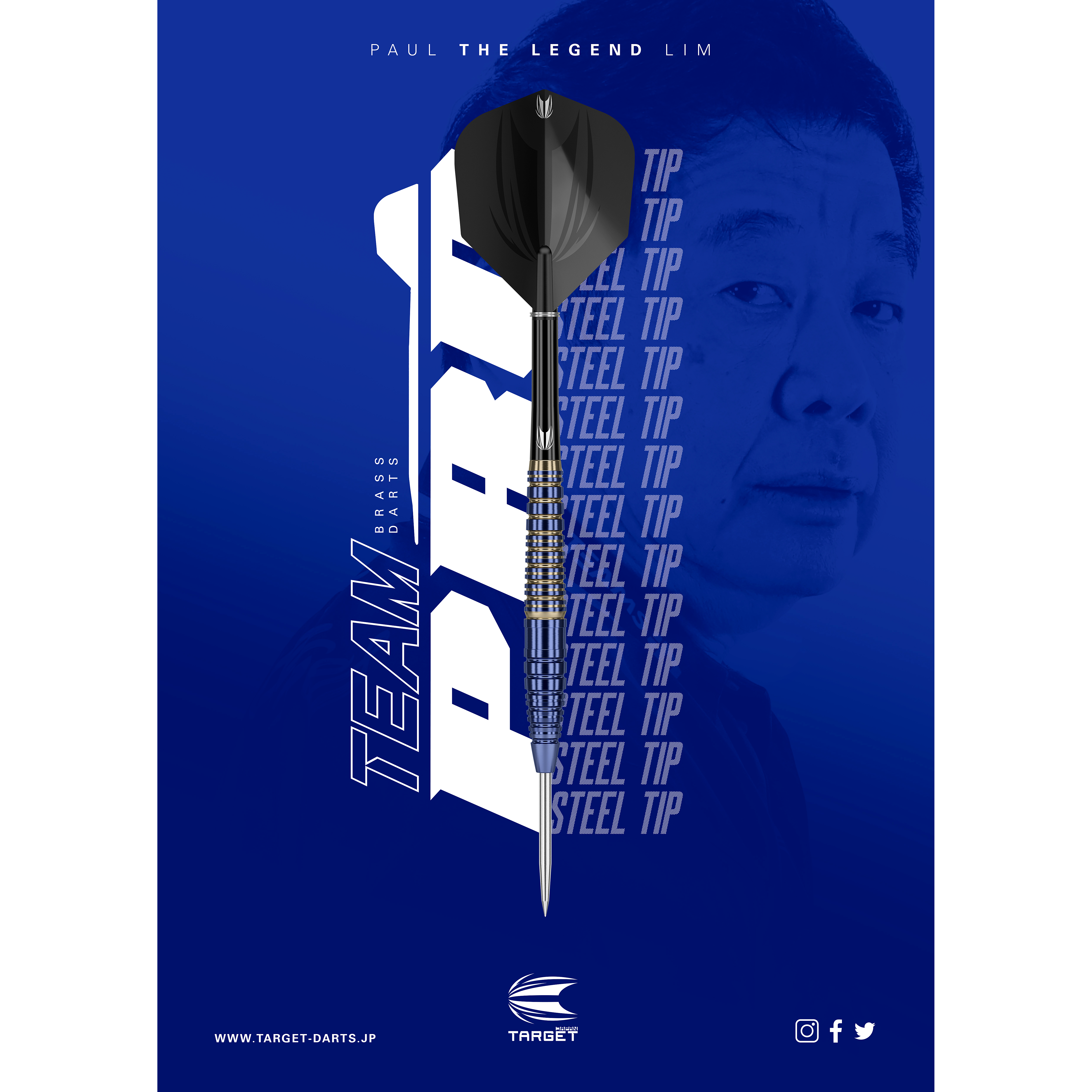 Target Japan - Team Pro - Paul Lim Brass - Steeldart