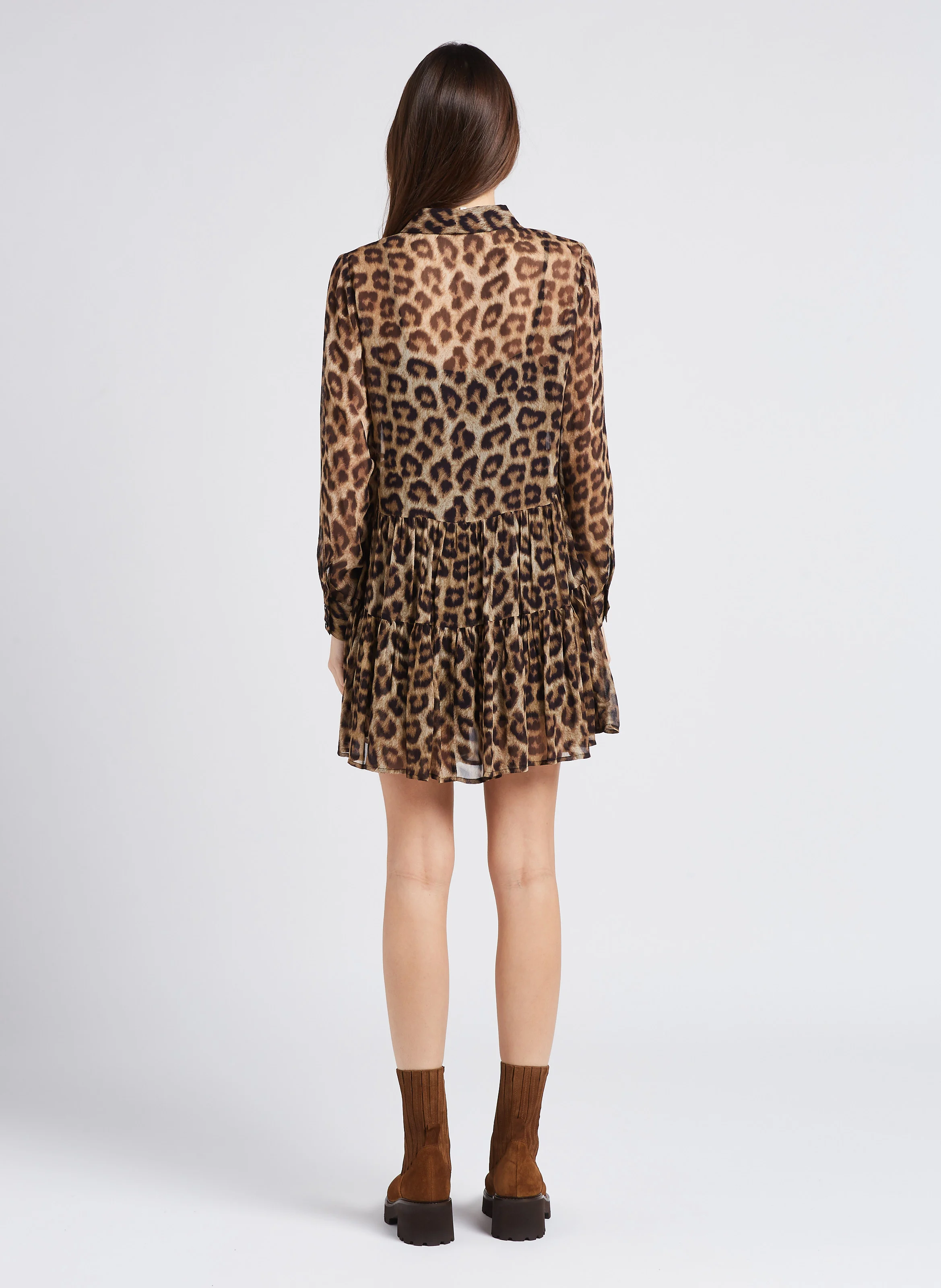 FUSION - Robe chemise imprimée | Beige