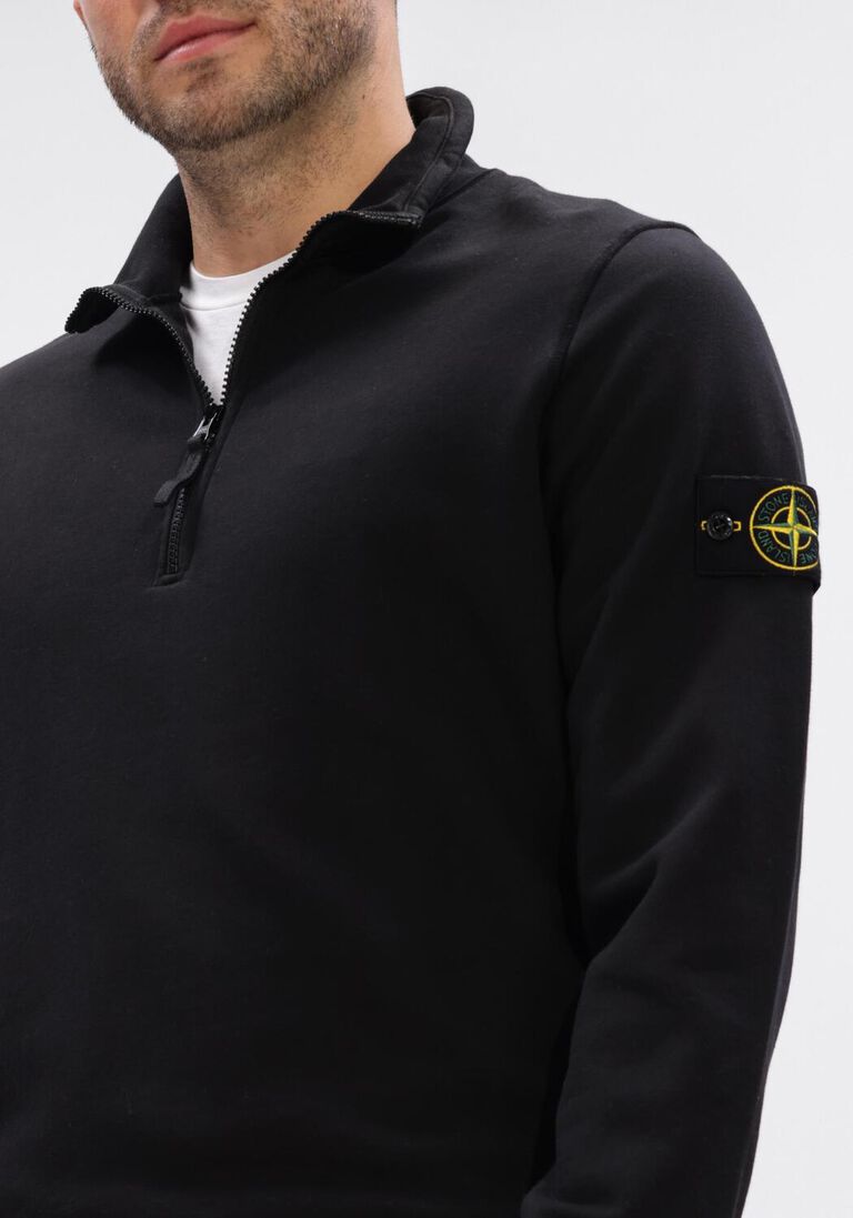 zwarte stone island polo ls polo s0051