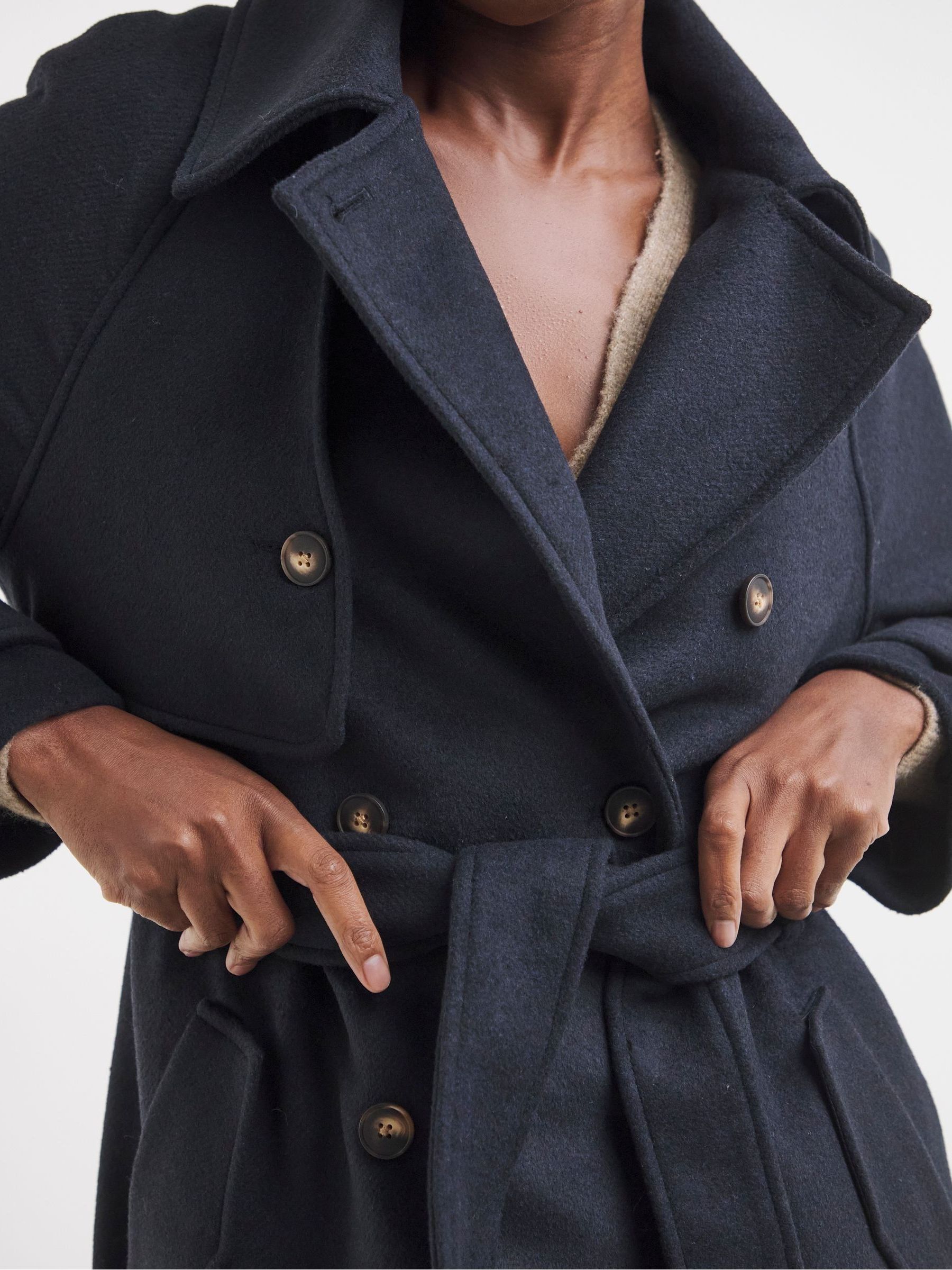 JD Williams Wool Blend Trench Coat
