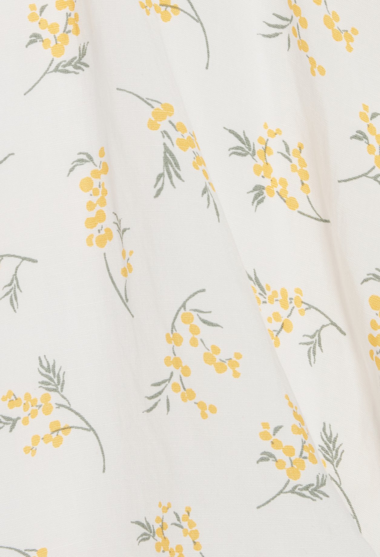 Robe midi asymetrique mimosa