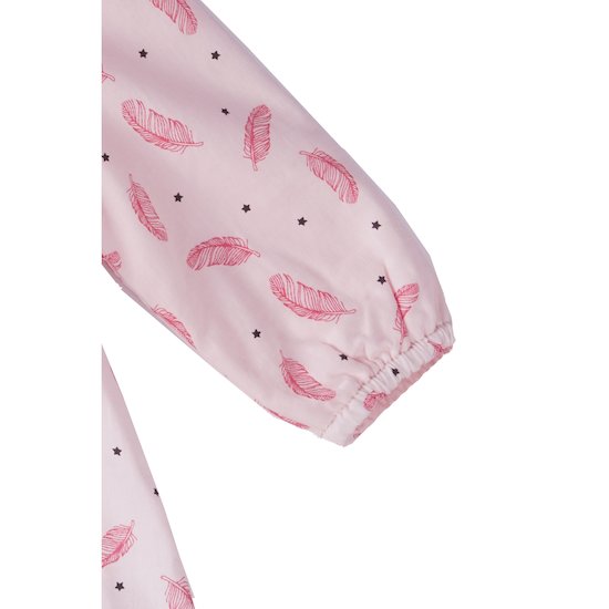 Love Me Too Combirobe longue   Imprimé Plume        1 mois   de               P'tit bisou