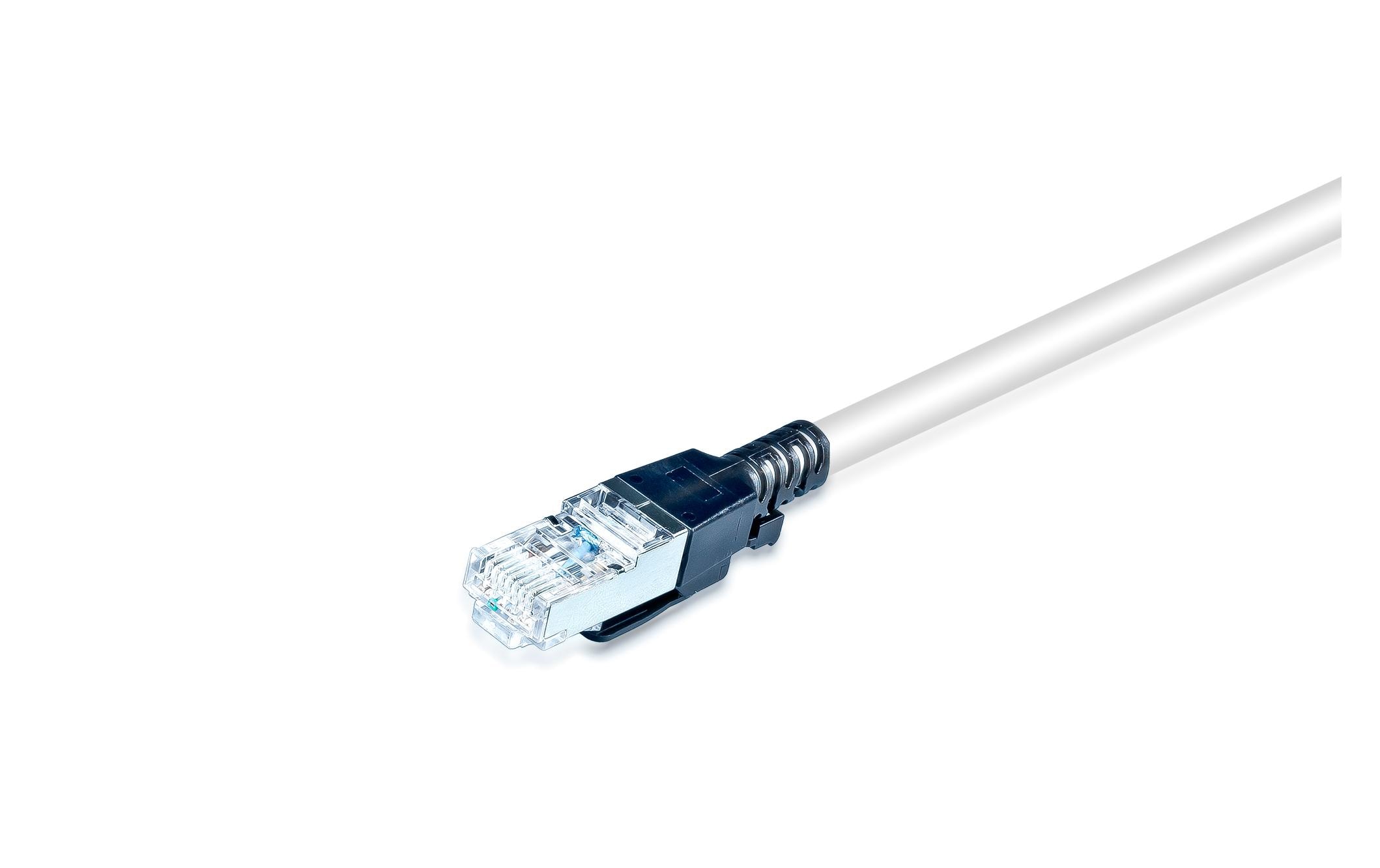 Patchkabel Securelock Cat 6A, S/FTP, 1 m, GrauWirewin Patchkabel verriegelbar mir optionalem Schlüssel.