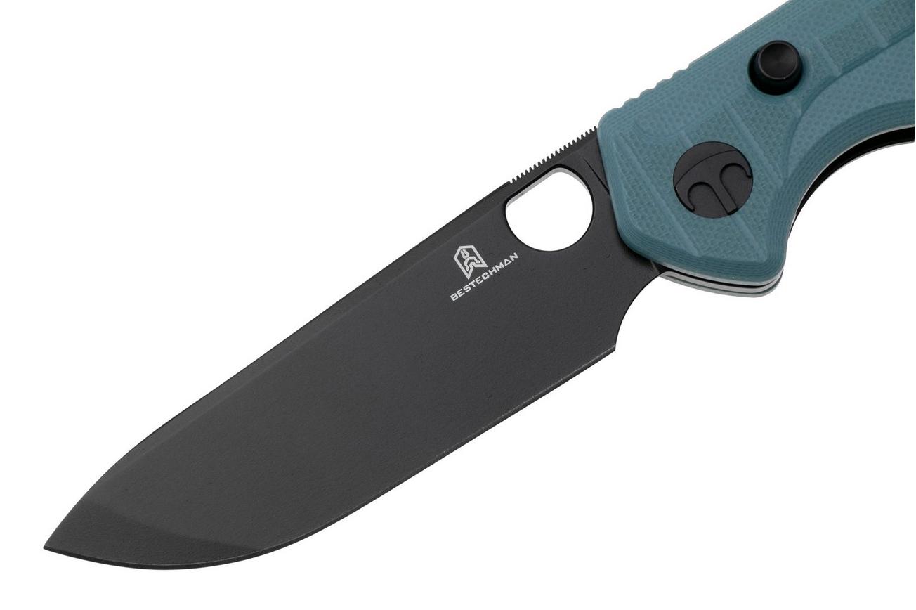 Bestechman Angry Owl BMK12C-2 PVD D2, Blue G10, zakmes