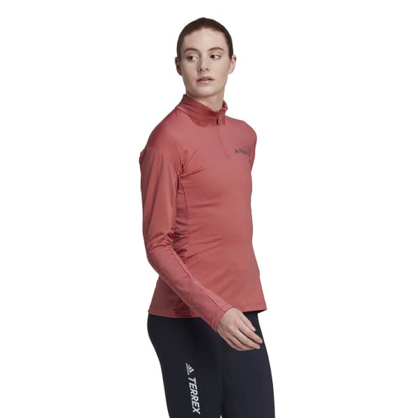 T-shirt running ADIDAS W XPERIOR LONG-SLEEVE WONDERFUL RED