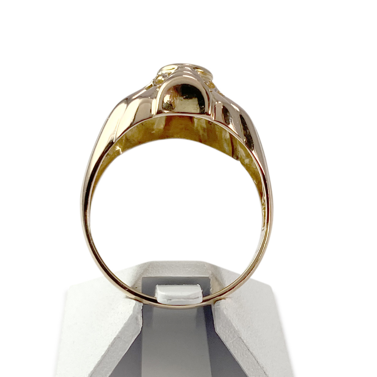 Solitaire or 750 rose diamant 0.20 carat