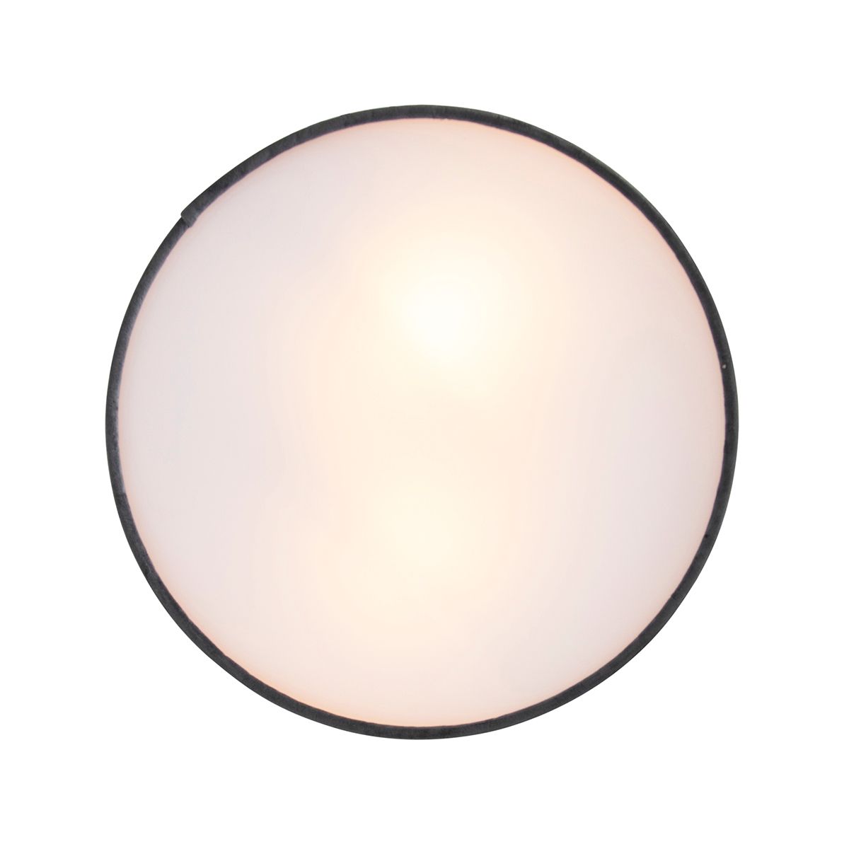 Moderne plafondlamp grijs 30 cm met gouden binnenkant - Drum