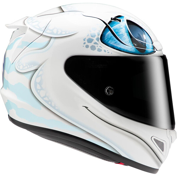 HJC - Casque RPHA 12 Light Fury Universal MC2 / Blanc / Turquoise