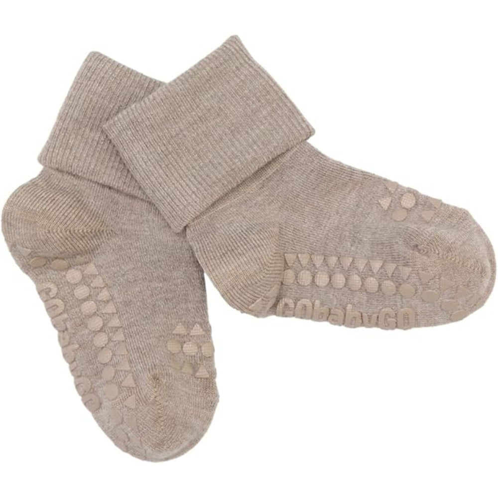 Bamboo Strømper Antislip Sand - Gobabygo → Luksusbaby.dk