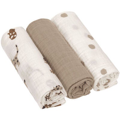 Lässig Swaddle Tepper 3-pack 85x85, Royal Blue