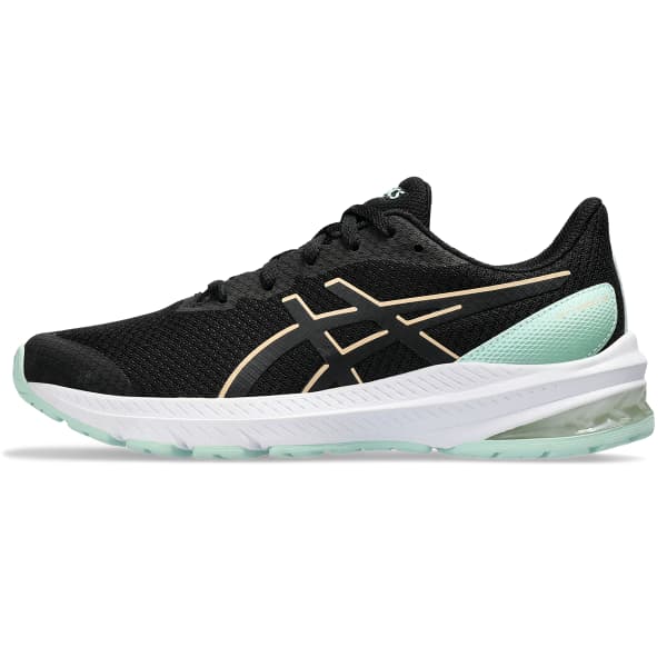 Chaussure running ASICS GT-1000 12 GS BLACK/APRICOT CRUSH