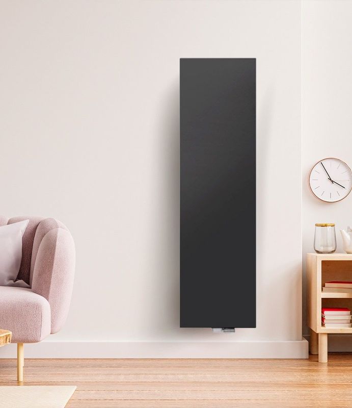 Oppio - Type 20 - Verticale Radiator - Mat Zwart - 1300 Watt - 160x40 cm