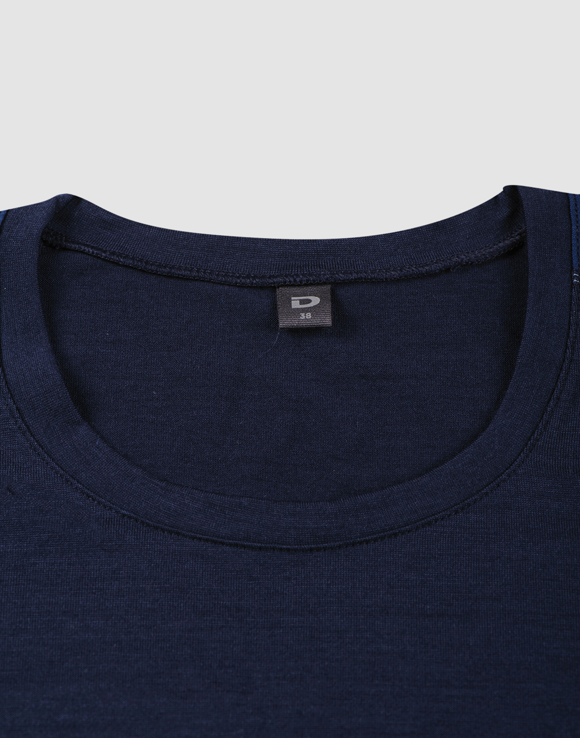 Shirt van merinowol voor dames in Marineblauw