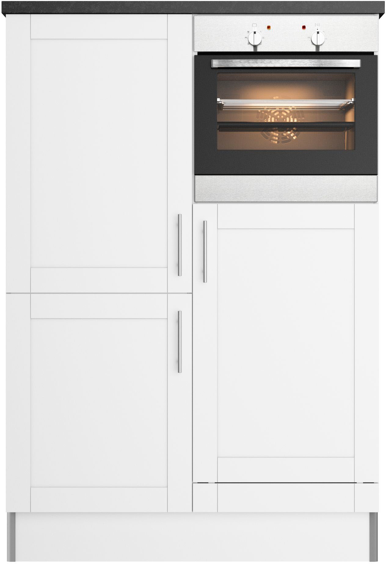 KOCHSTATION Küche »KS-Ahus, Hochschrankmodul« Breite 120 cm,wahlweise mit E-Geräten,Soft-Close-Funktion