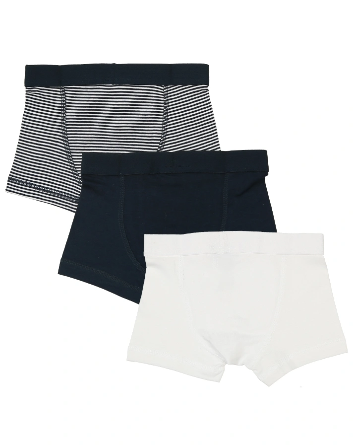 Boxershorts JACKY BASIC 3er-Pack gestreift in marine/weiß