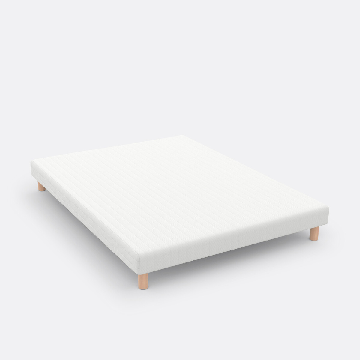 LA REDOUTE INTERIEURS<br>Box spring branco com 12 ripas