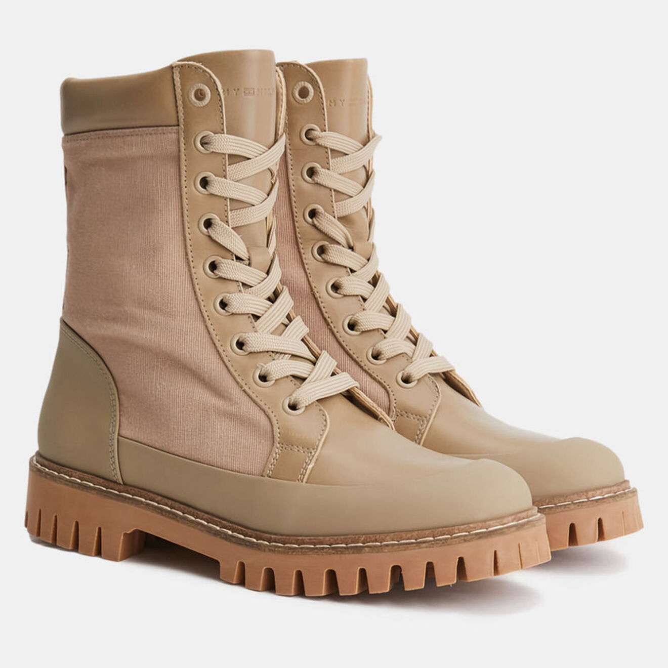 Tommy Hilfiger Boots Casual Lace Up beiges