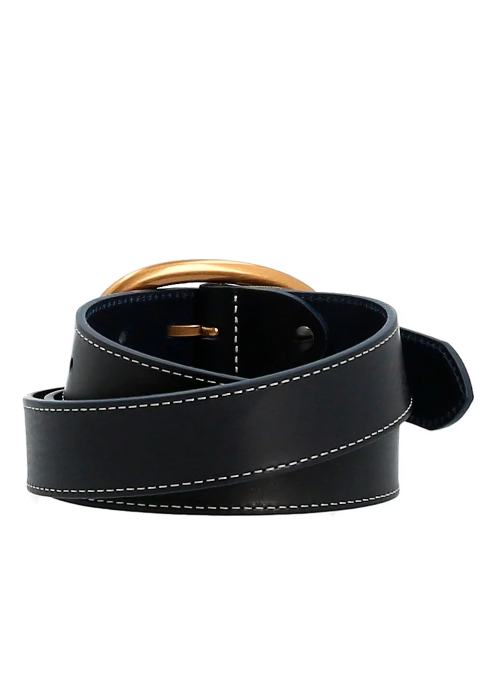 CEINTURE CHARLOTTEVILLE CUIR MARINE