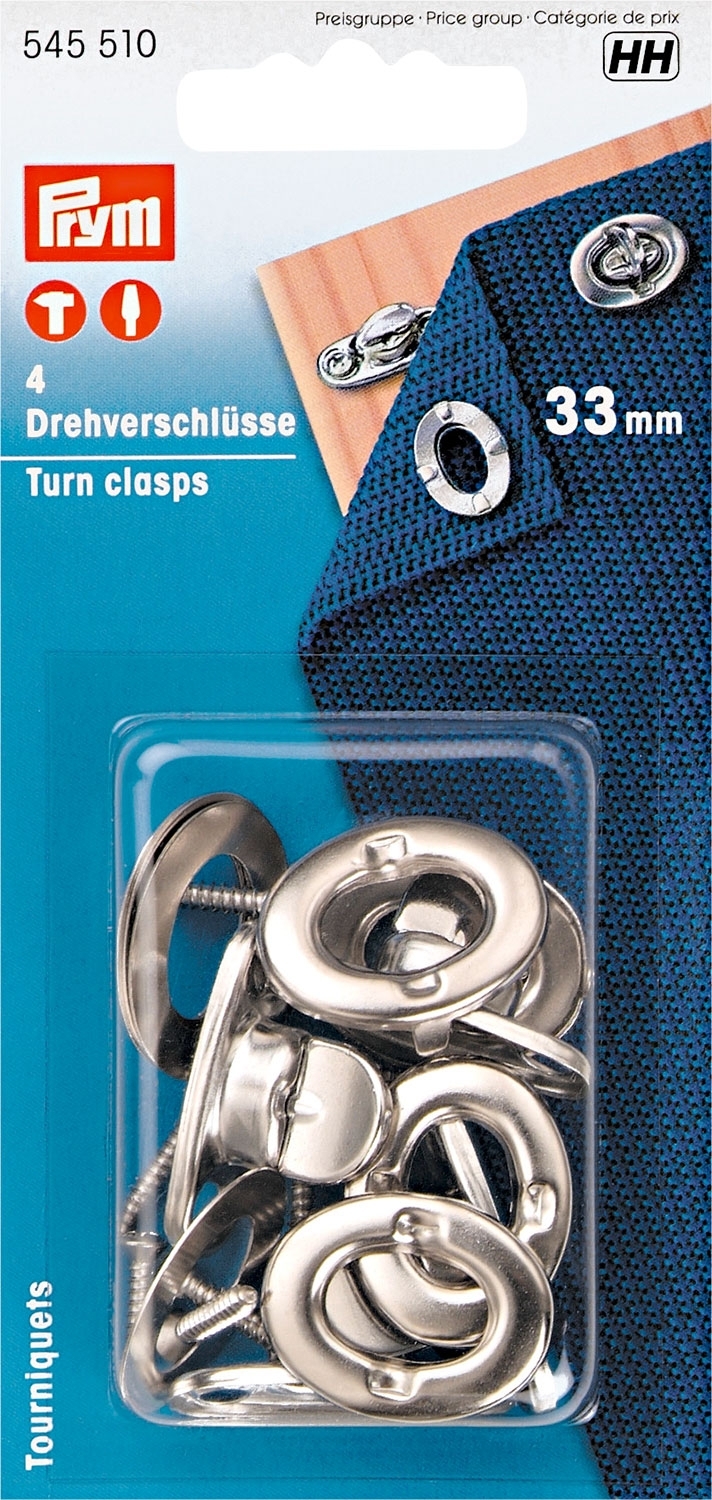 Drehverschluss 33mm, 4 Stk.